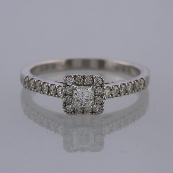 Diamond Square Cluster Ring