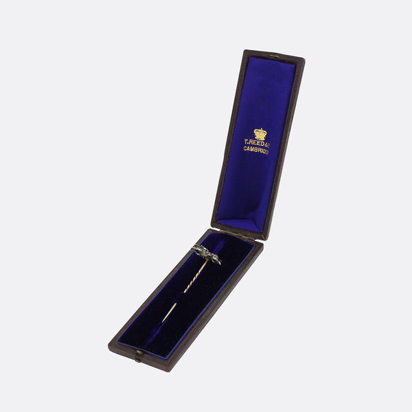 Victorian Horse and Jockey Diamond Stick Pin