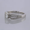 Diamond Solitaire Split Shoulders Ring