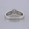 Diamond Solitaire Split Shoulders Ring