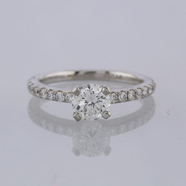 0.91 Carat Diamond Solitaire Engagement Ring