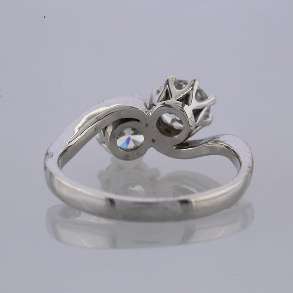 1.42 Carat Diamond Crossover Ring