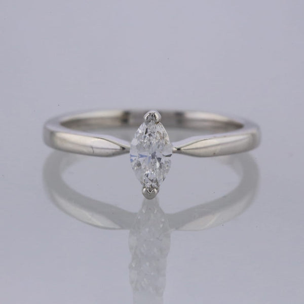 0.33 Carat Marquise Diamond Solitaire Ring
