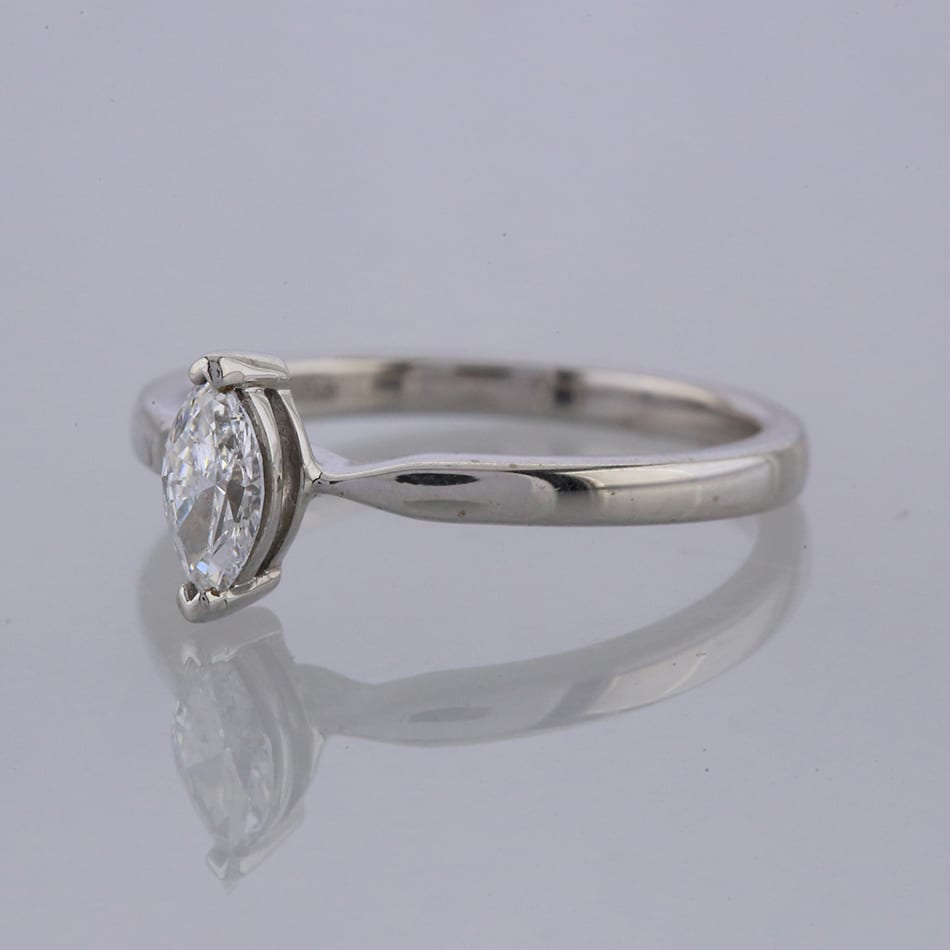 0.33 Carat Marquise Diamond Solitaire Ring