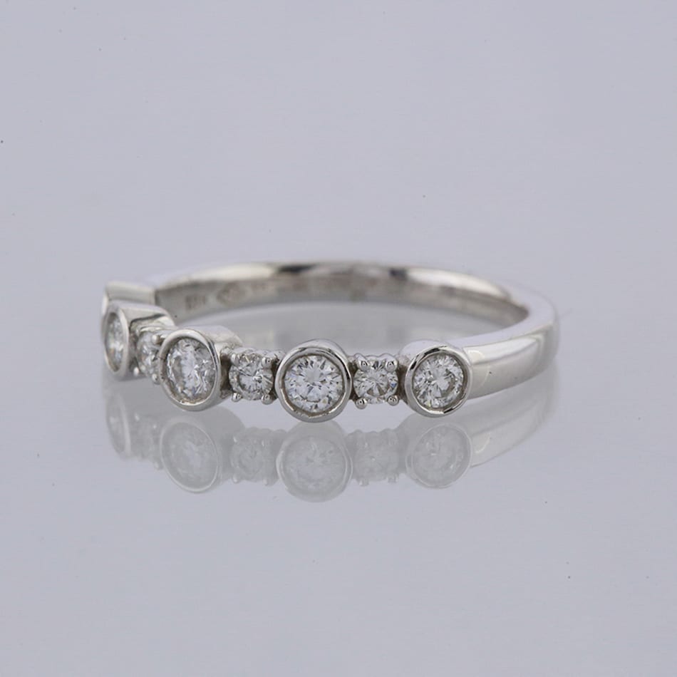 0.37 Carat Diamond Half Eternity Ring