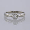 0.40 Carat Rubover Diamond Solitaire Engagement Ring