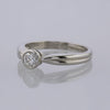 0.40 Carat Rubover Diamond Solitaire Engagement Ring