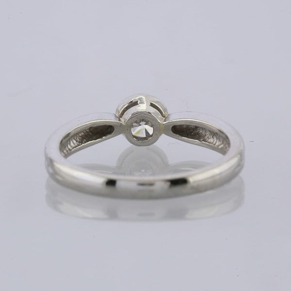 0.40 Carat Rubover Diamond Solitaire Engagement Ring