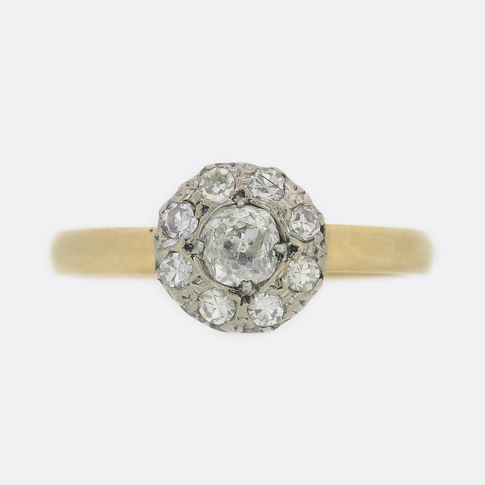 0.40 Carat Diamond Set Daisy Cluster Ring
