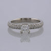 0.52 Carat Pavé Set Band Diamond Engagement Ring
