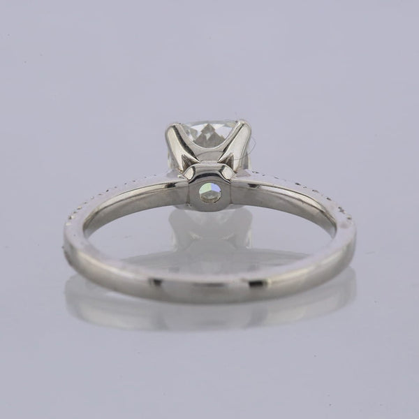 1.29 Carat Diamond Cushion Cut Engagement Ring
