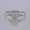0.98 Carat Old Mine Cut Diamond Engagement Ring