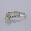 0.98 Carat Old Mine Cut Diamond Engagement Ring