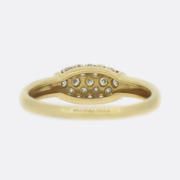 Brilliant Cut Diamond Set Cluster Ring