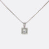 0.50 Carat Princess Cut Diamond Pendant Necklace