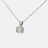 0.50 Carat Princess Cut Diamond Pendant Necklace