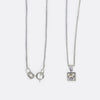 0.50 Carat Princess Cut Diamond Pendant Necklace