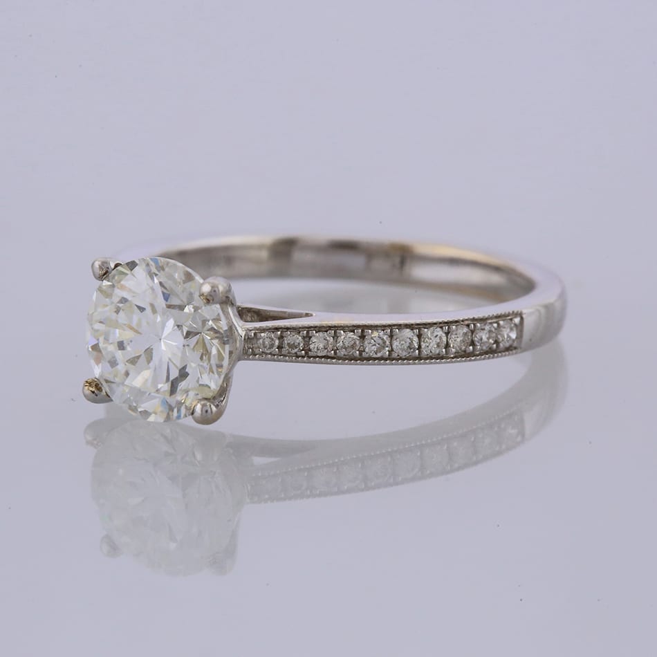1.50 Carat Diamond Solitaire Engagement Ring