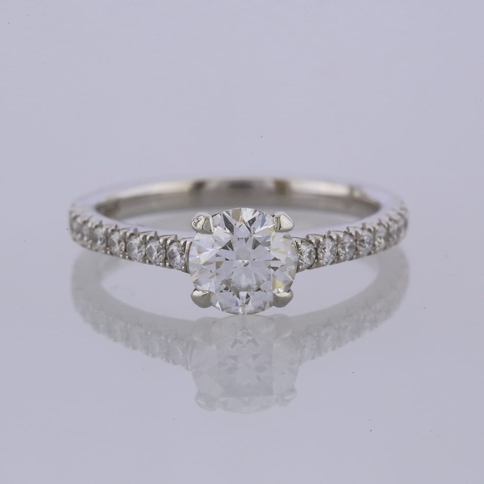 0.72 Carat Diamond Solitaire Engagement Ring