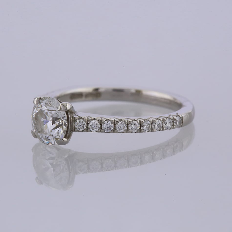 0.72 Carat Diamond Solitaire Engagement Ring