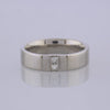 Platinum 5mm Diamond Wedding Band Ring Size O