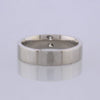Platinum 5mm Diamond Wedding Band Ring Size O