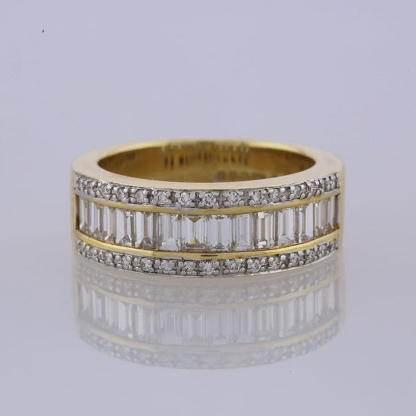 1.55 Carat Channel Set Diamond Half Eternity Ring