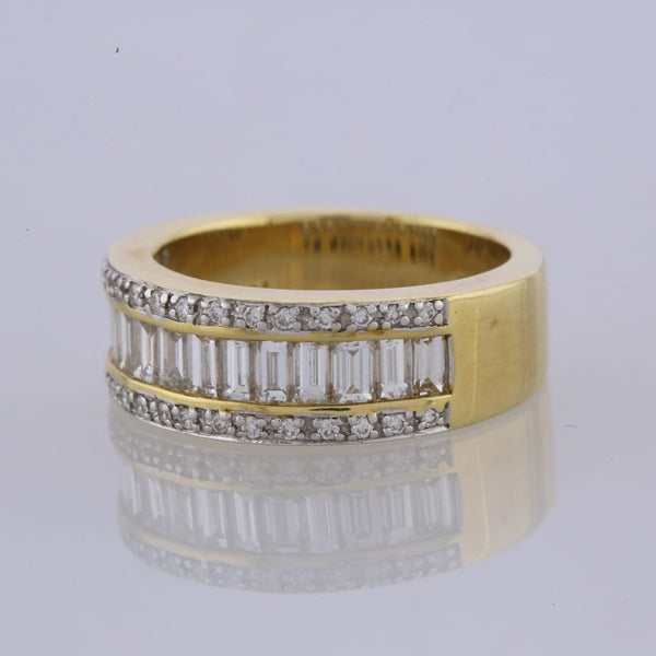 1.55 Carat Channel Set Diamond Half Eternity Ring