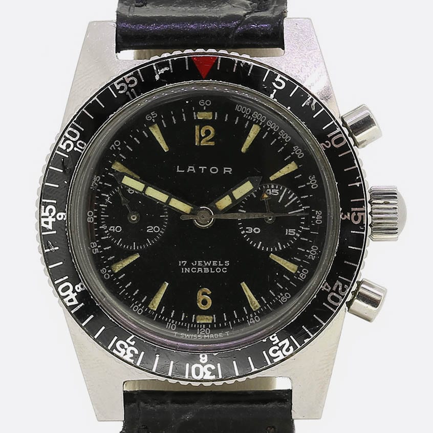 Gents Lator Incabloc Stainless Steel Watch