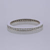 0.45 Carat Channel Set Milgrain Diamond Eternity Ring Size M 1/2