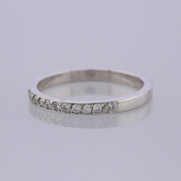 Diamond Half Eternity Ring Size L