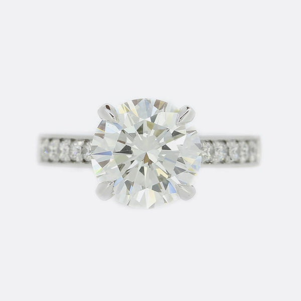 3.07 Carat Diamond Solitaire Engagement Ring
