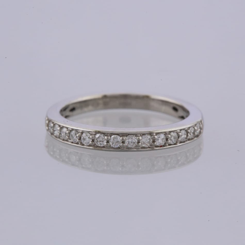 Diamond Engagement and Half Eternity Ring