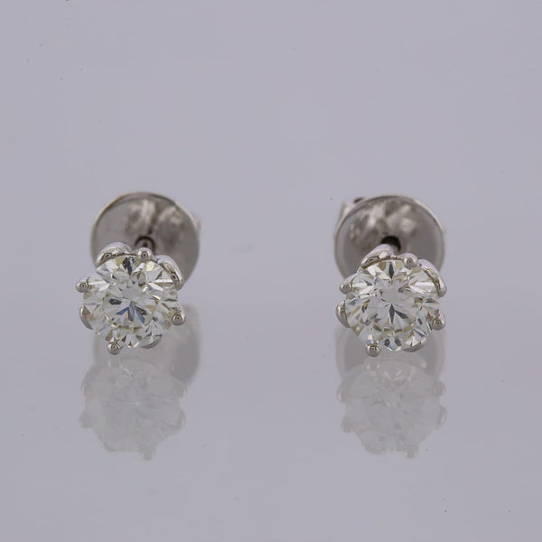 1.04 Carat Diamond Stud Earrings