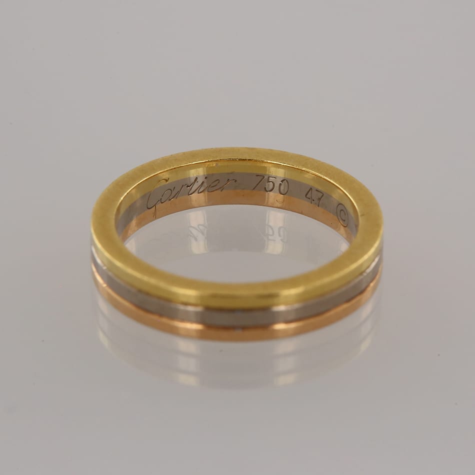Cartier Trinity Band Ring Size H (47)