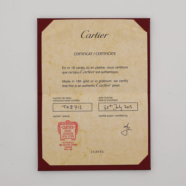 Cartier Trinity Band Ring Size H (47)