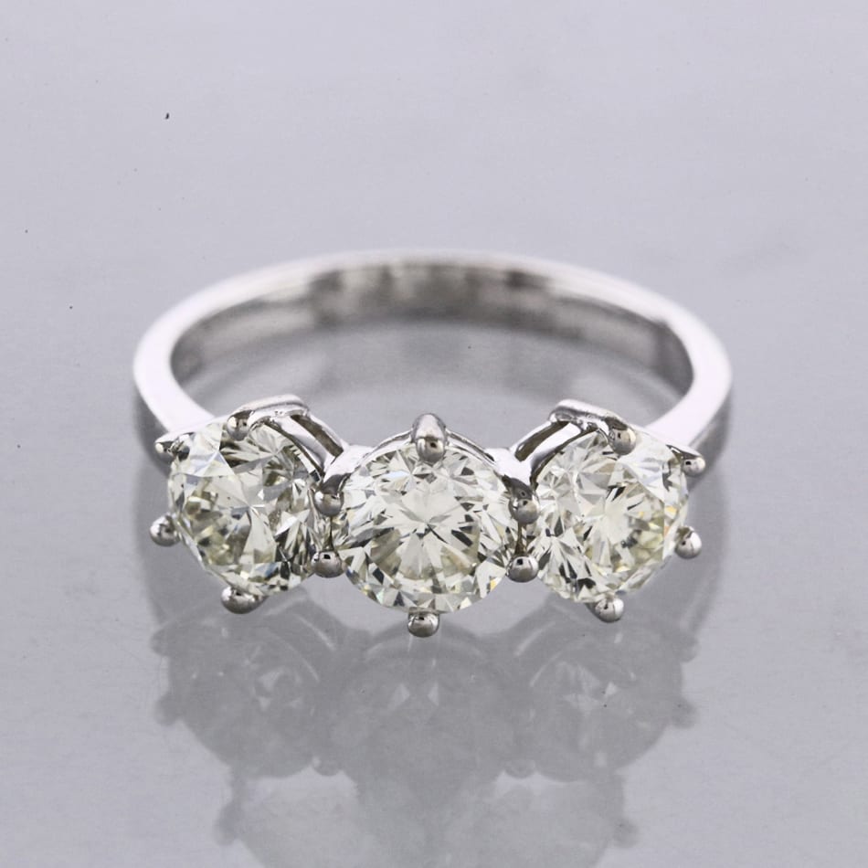3.00 Carat Diamond Three Stone Engagement Ring