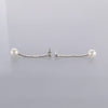 Diamond and Pearl Drop Earrings