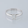 0.40 Carat Emerald Cut Diamond Solitaire Engagement Ring