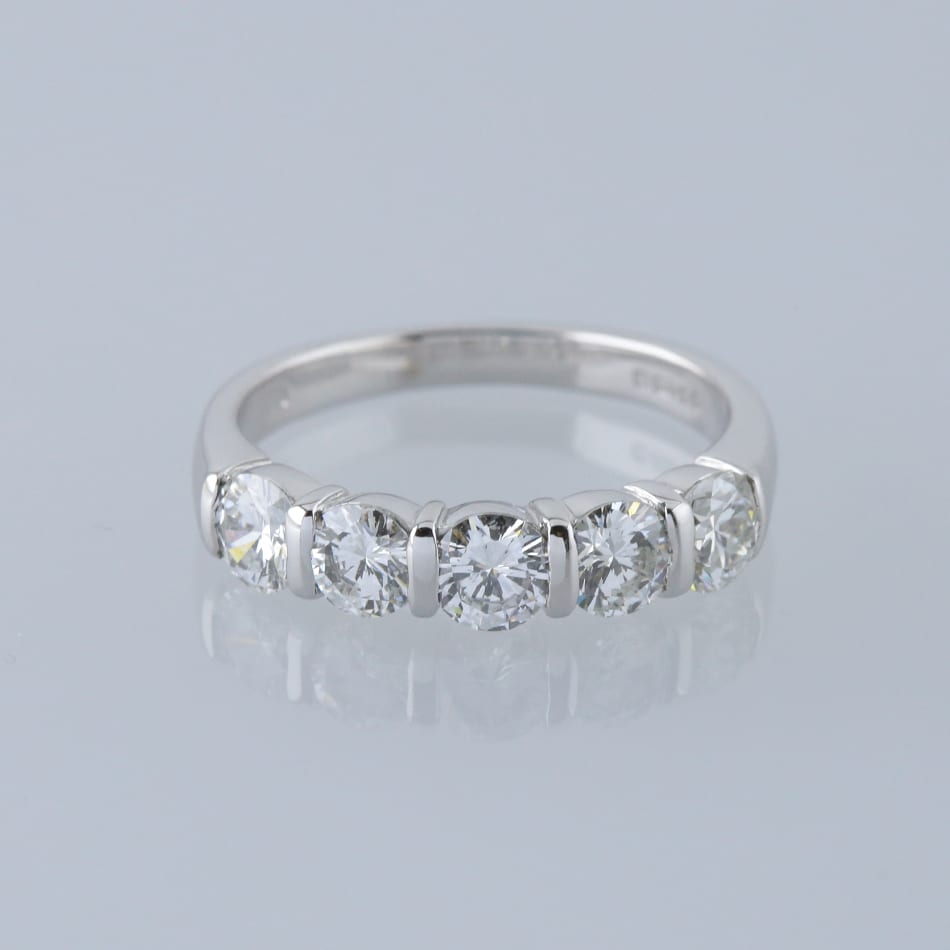 1.25 Carat Diamond Five Stone Ring