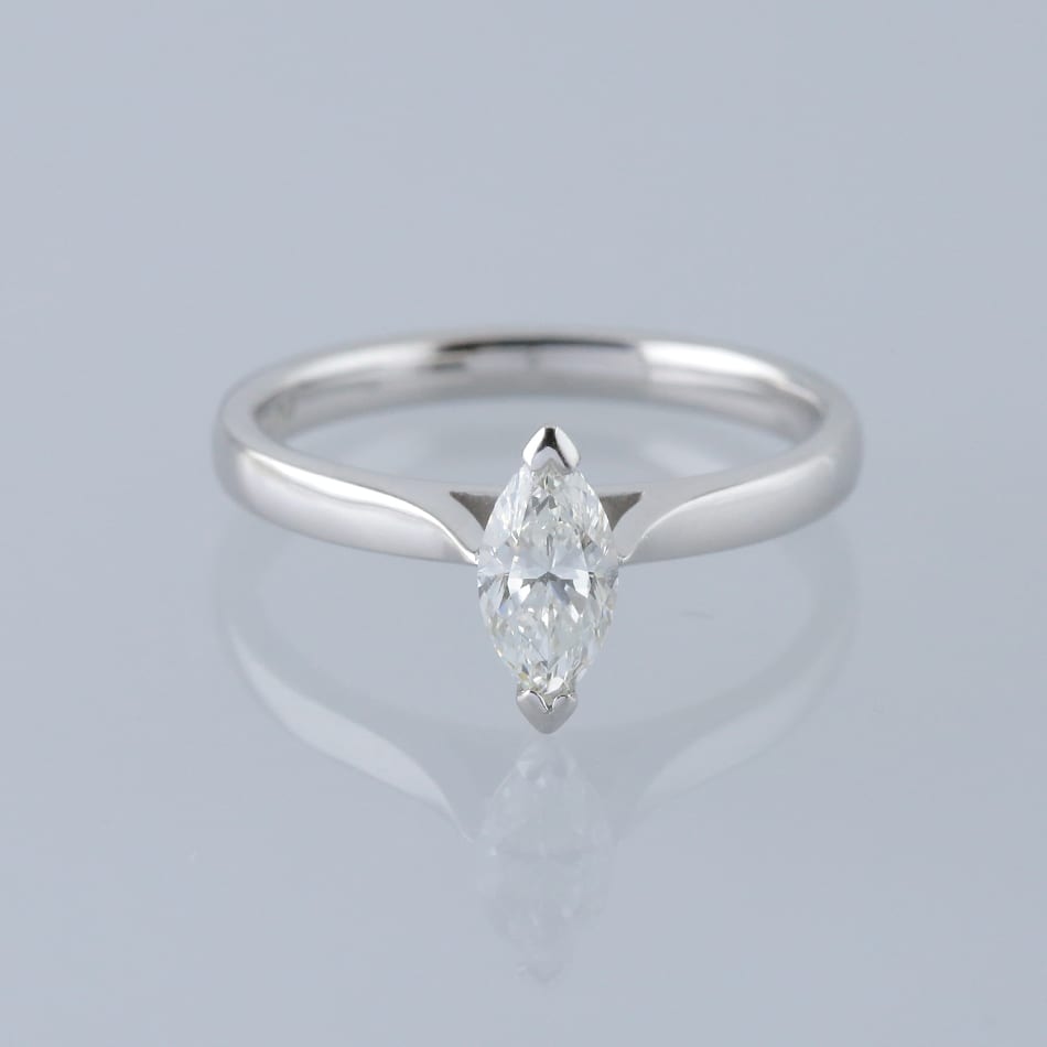 0.47 Carat Marquise Diamond Solitaire Ring