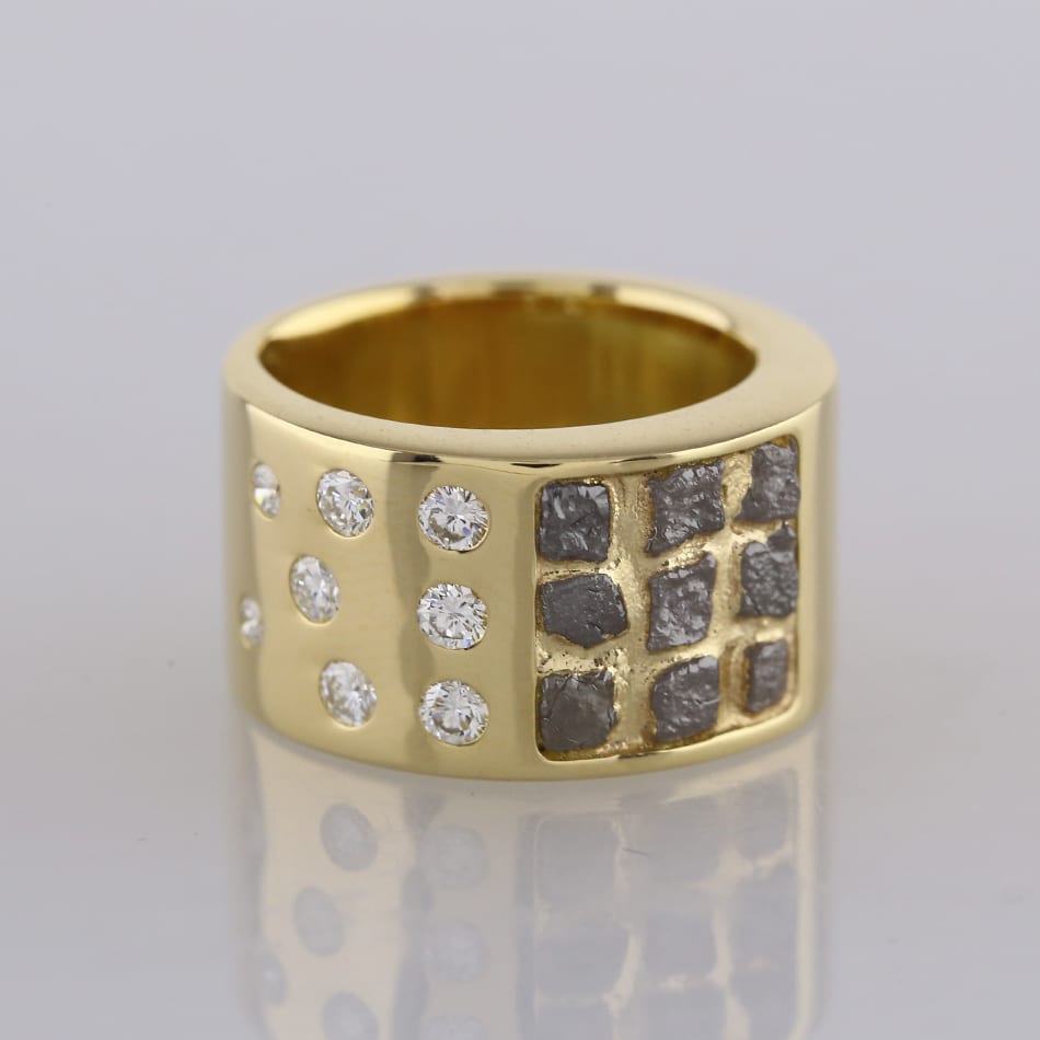 Cartier Rough Diamond Band Ring Size G (45)