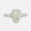 Art Deco Portrait Diamond Locket Ring