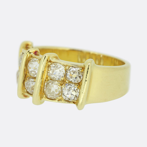 Vintage Old Cut Diamond Cluster Ring