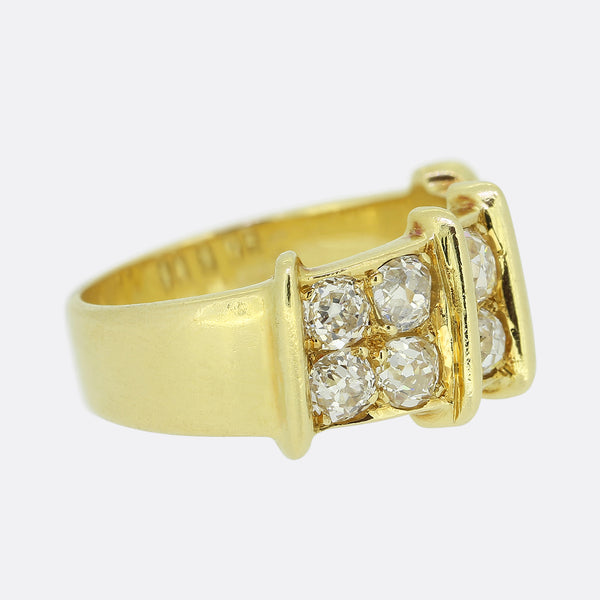 Vintage Old Cut Diamond Cluster Ring