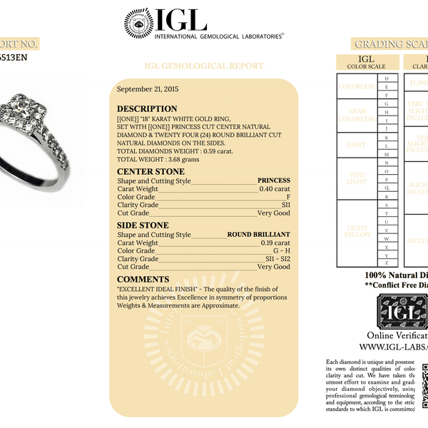 Diamond Square Cluster Ring