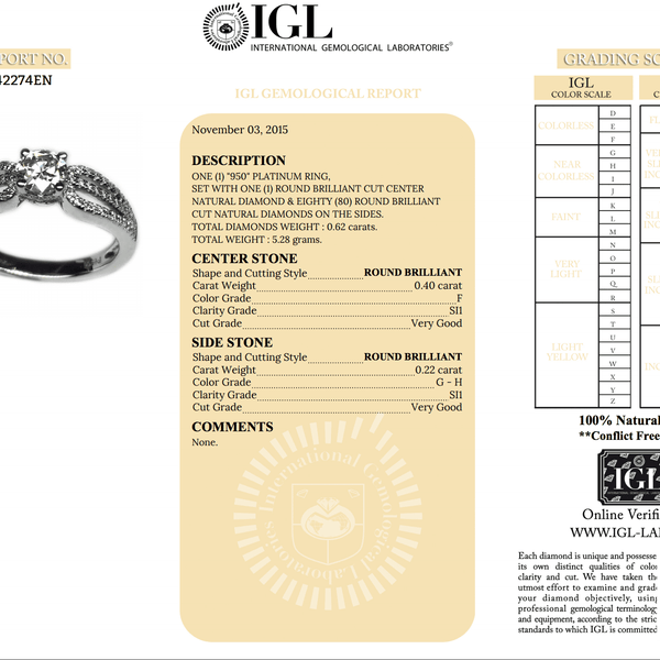 Diamond Solitaire Split Shoulders Ring