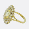 Victorian Yellow Sapphire Pearl and Diamond Ring